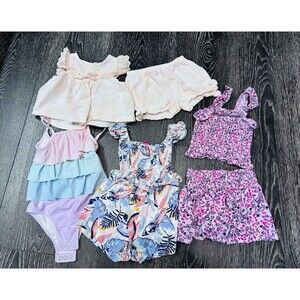 Jessica Simpson Baby Girl~BUNDLE~24 Month 3 Outfits And One Swim Suit Ruffles!!!